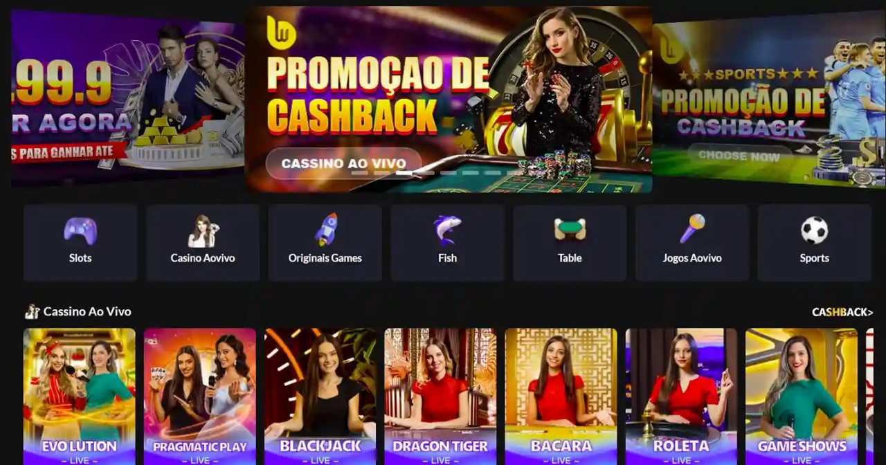 62jl game lobby on mobile showing live casino and sports betting options